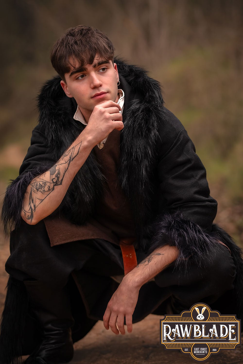 Shadowcaster Fur-Lined Coat