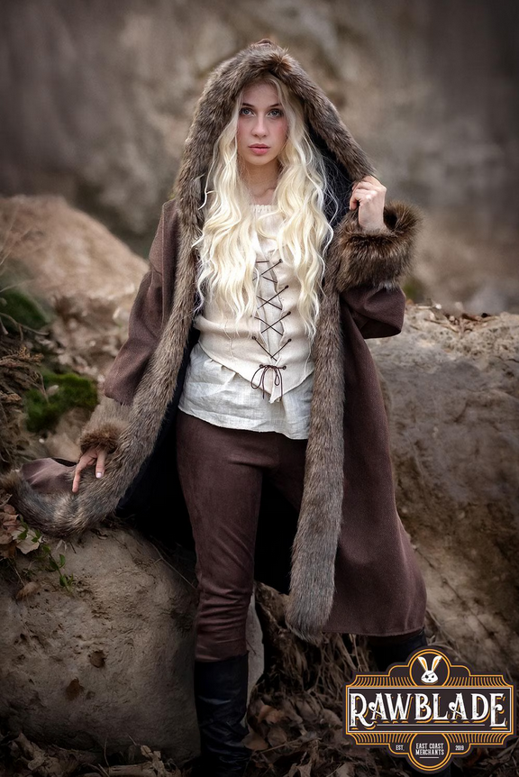 Barbarian Fur-Lined Coat