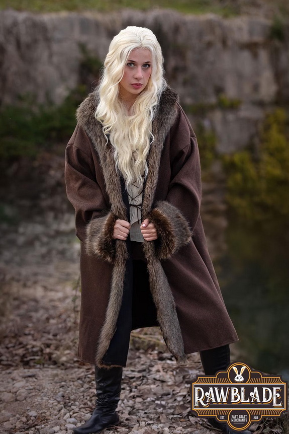 Barbarian Fur-Lined Coat
